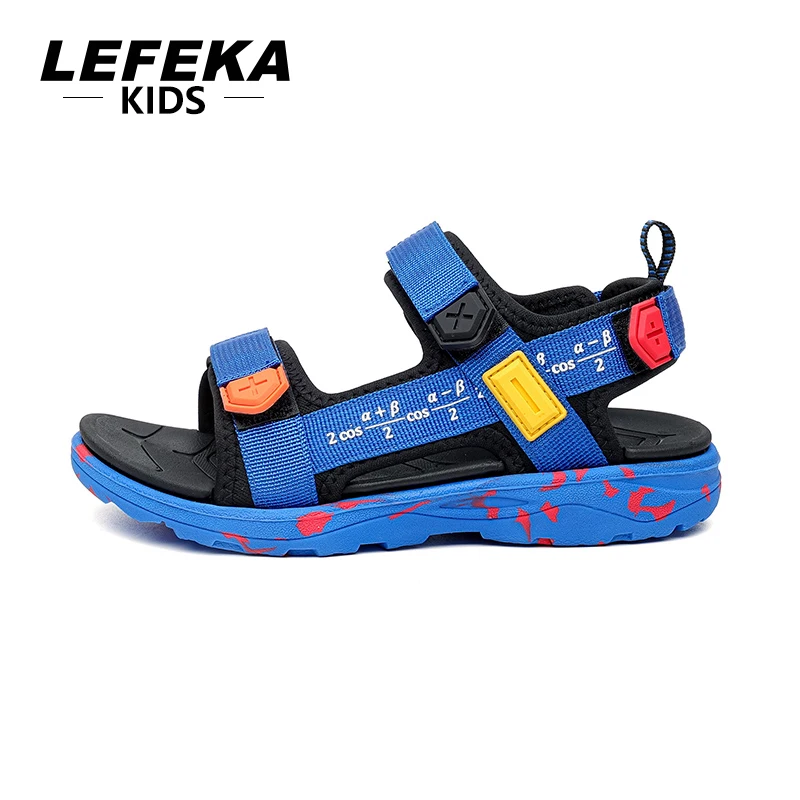 

LEFEKA Kids Sandals For Boys Summer Children Non-slip Outdoor Breathable Beach Water Shoes Lightweight Comfortable Sports Sandal
