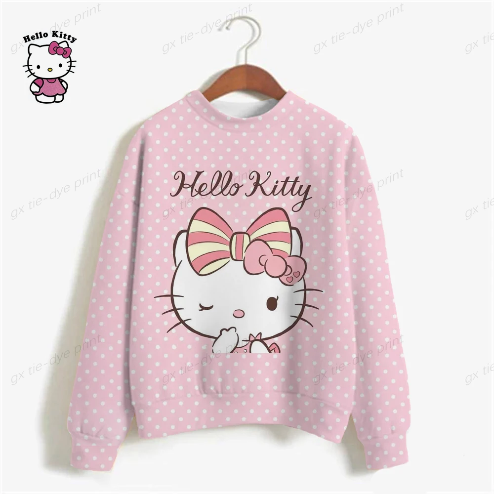 

Autumn Oversized Hoodie Kawaii Oversized Hoodie For Women Trendy Sudaderas HELLO KITTY Y2k Clothes Women's Kawaii Sweatshirt