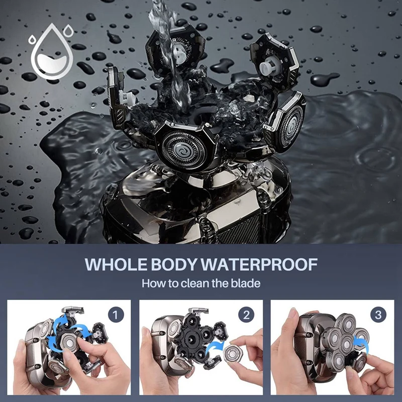 

Head Shaver For Bald Men Electric Shavers Upgrade Rotary Shaver Best Close Shaver For Man Rechargeable Bald Mens Razor