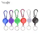 Многофункциональный многоцветный значок катушка выдвижной брелок Ski Pass ID держатель для карт брелок стальной шнур