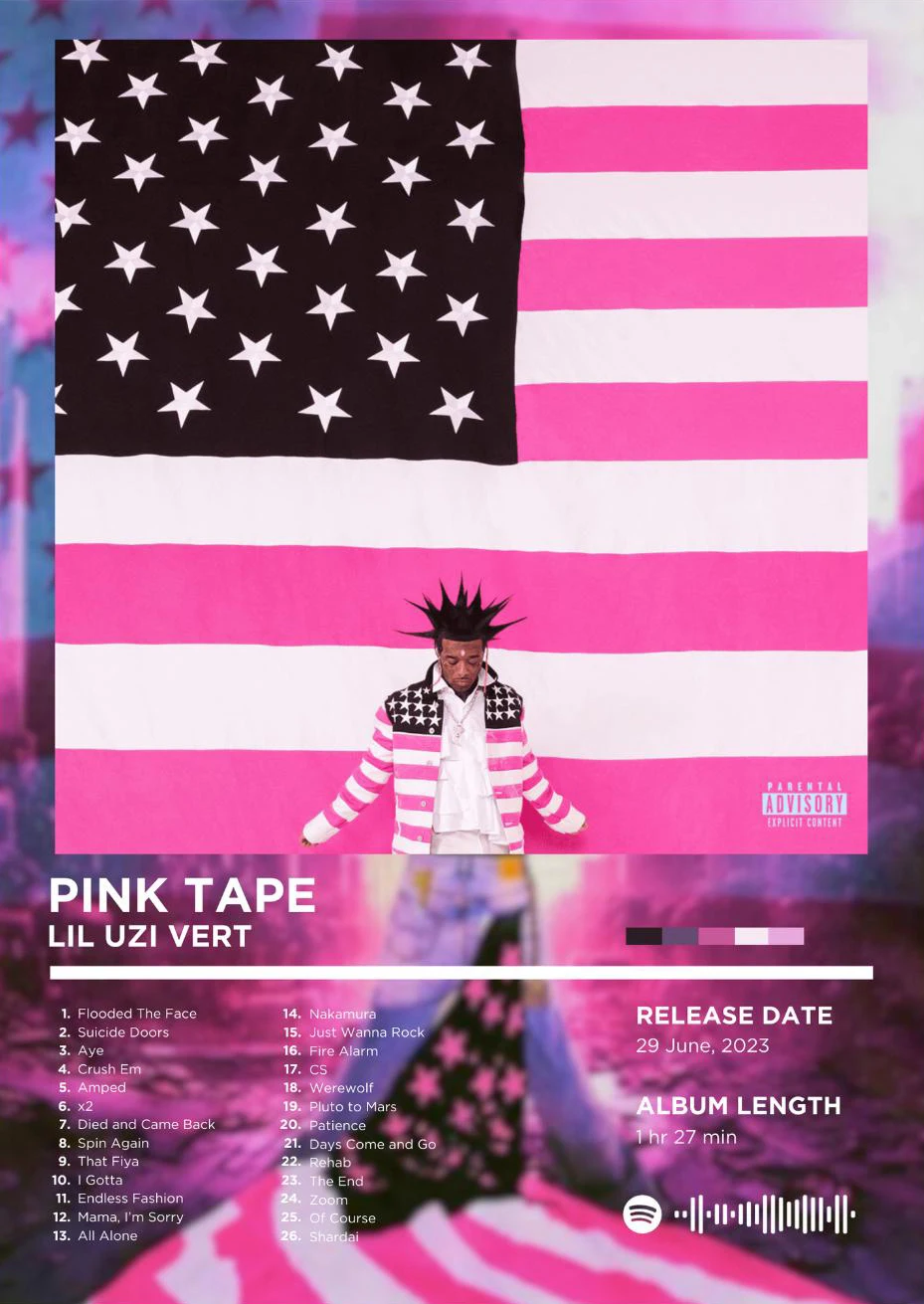 

Плакат Lil Uzi Vert на холсте