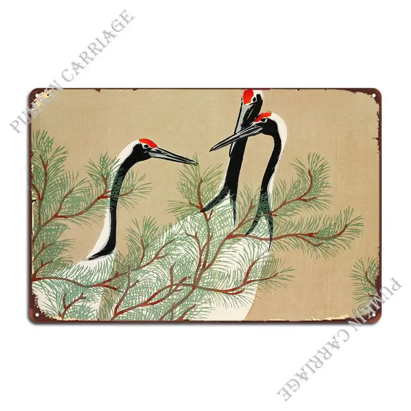 Краны из Momoyogusa, металлическая фотография, фотообои, Классический оловянный знак, плакат