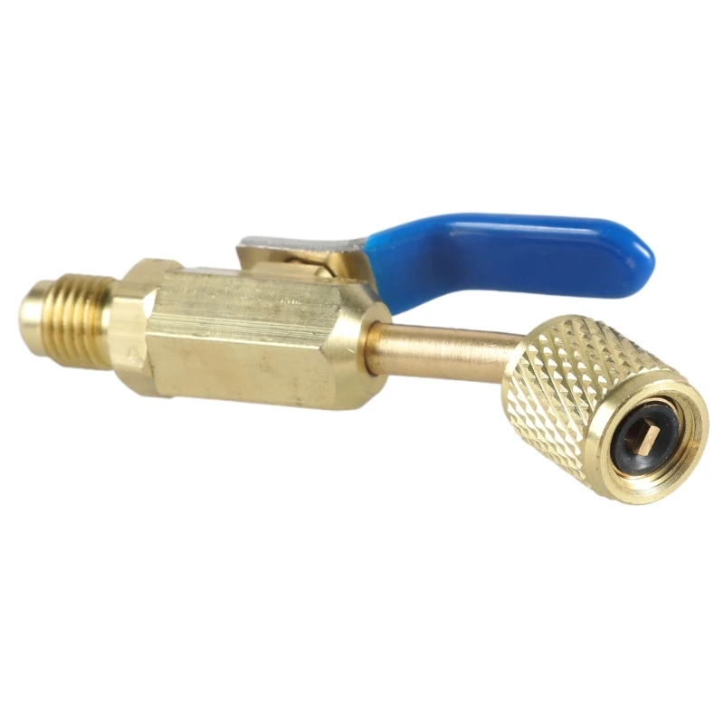 Шаровой клапан кондиционирования воздуха для R410A R134A R12-R22 адаптер вакуумного