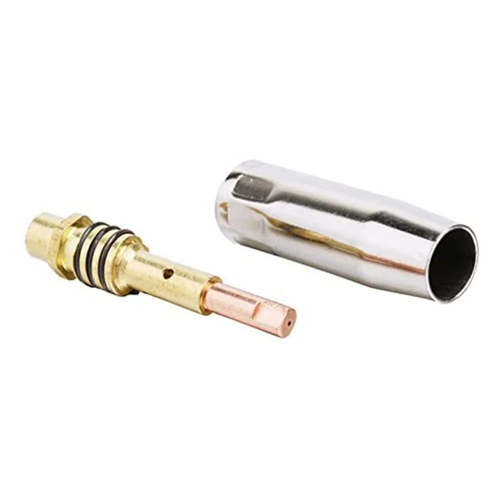 

24pcs MB15 MIG 130 Welders Kit Contact Tips 0.6 0.8 1.0 Shroud Nozzle M6 Tip Holder For 14AK 15AK Torches For Clarke SIP
