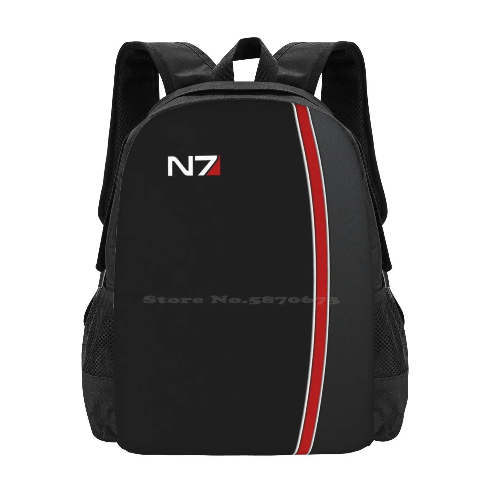 

N7 Mass Effect Emblem! Hot Sale Backpack Fashion Bags N7 Masseffect Commandershepard Femaleshep Bioware Eagames Garrus Tali