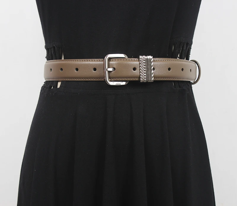 

Женский ремень из натуральной кожи, модельный ремень, корсет, декоративный узкий пояс, R2231