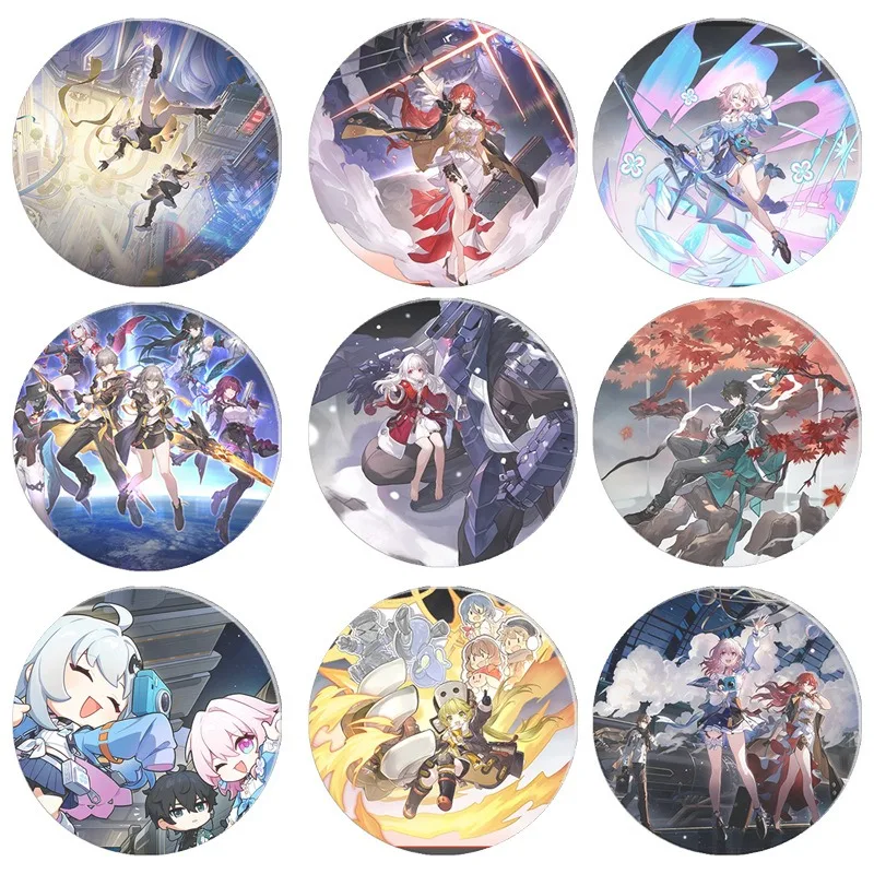 Игра Honkai Star Rail булавки с HD принтом мультяшный значок жесть ручной работы броши