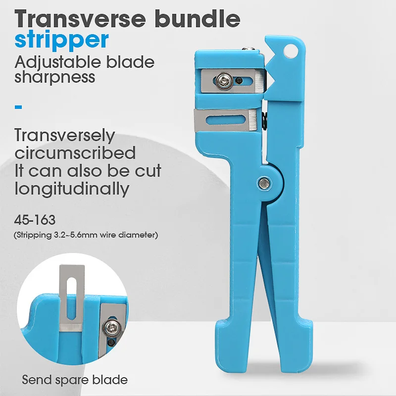 Fiber Optic Stripper Fiber Optic Jacket Stripper Coaxial Cable Stripping Cutter Tool Cable Slitter Wire Stripper Hand Tools