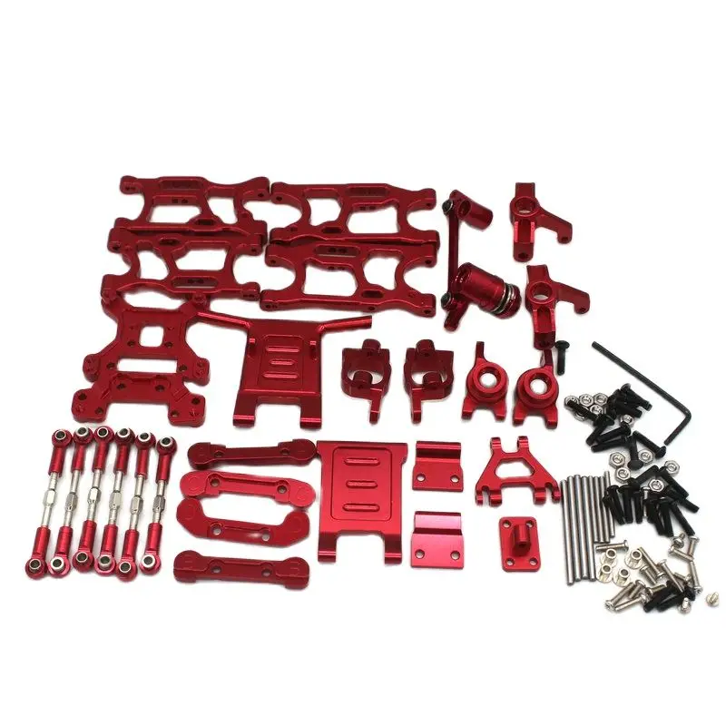 Продажа Металлическая деталь 124016 124018 1/12 RC автомобильный амортизатор передний задний комплект для бампера Купить Металлическая деталь 124016 124018 1/12 RC автомобильный амортизатор передний задний комплект для бампера