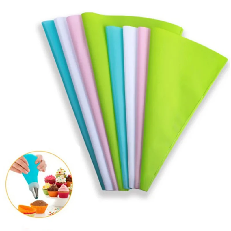 4 шт. кондитерский мешок силиконовая глазурь крем кондитерские насадки сумки для