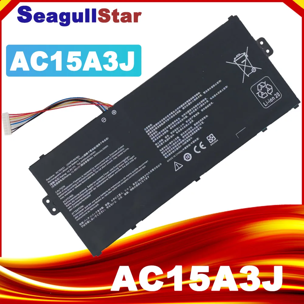 Фото Аккумулятор для ноутбука AC15A3J AC15A8J для Acer Chromebook11 CB3-131 CB311-8H CB311-9H CB3-132 CP311 10.8V 36Wh 3490mAh №1
