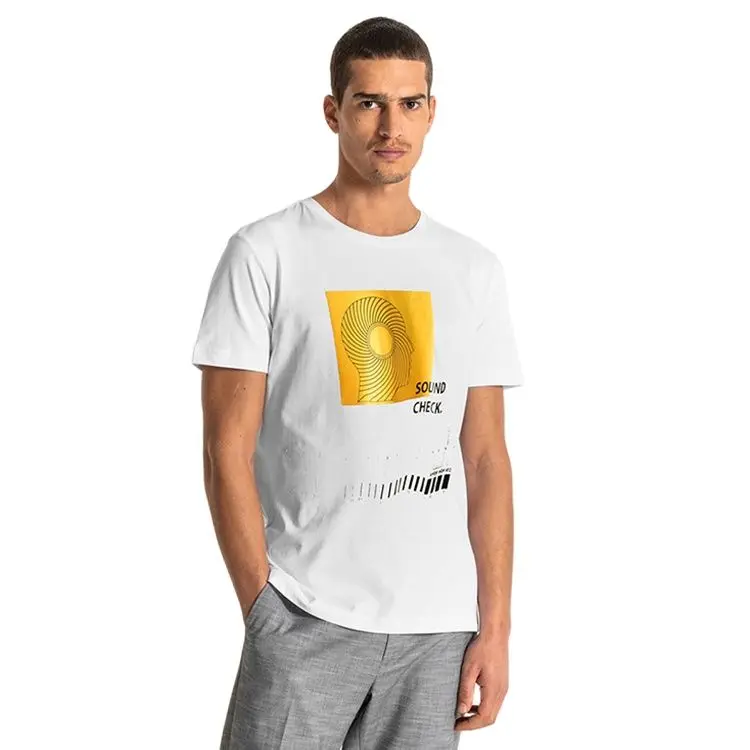 

Летняя новая Повседневная модная мужская футболка, облегающая хлопковая мягкая рубашка с коротким рукавом, уличная спортивная футболка, ды...