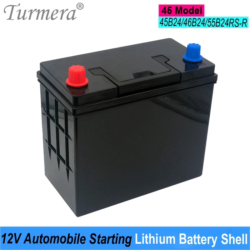 

Turmera 12V Automobile Starting Lithium Batteries Shell Car Battery Box for 45 Series 45B24 46B24 55B24RS Replace Lead-Acid Use