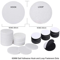 30pairs 60mm self adhesive hook and loop fastener tape hook adhesive dot stickers for bed sheet sofa mat carpet anti slip mat