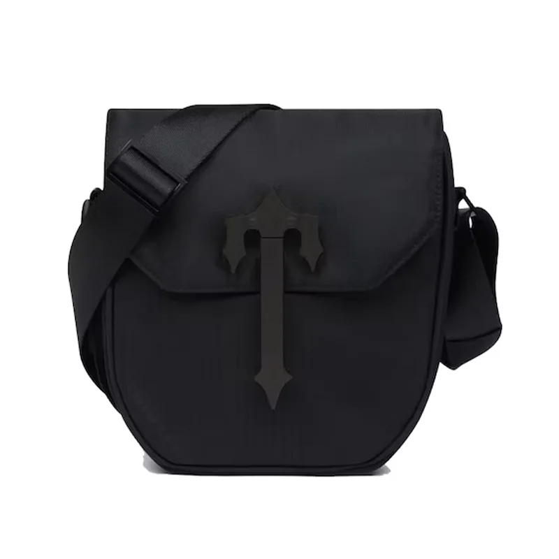 

High Quality Trap star Backpack Black Metal Letter Logo Shoulder Bag Men Women Crossbody Bags