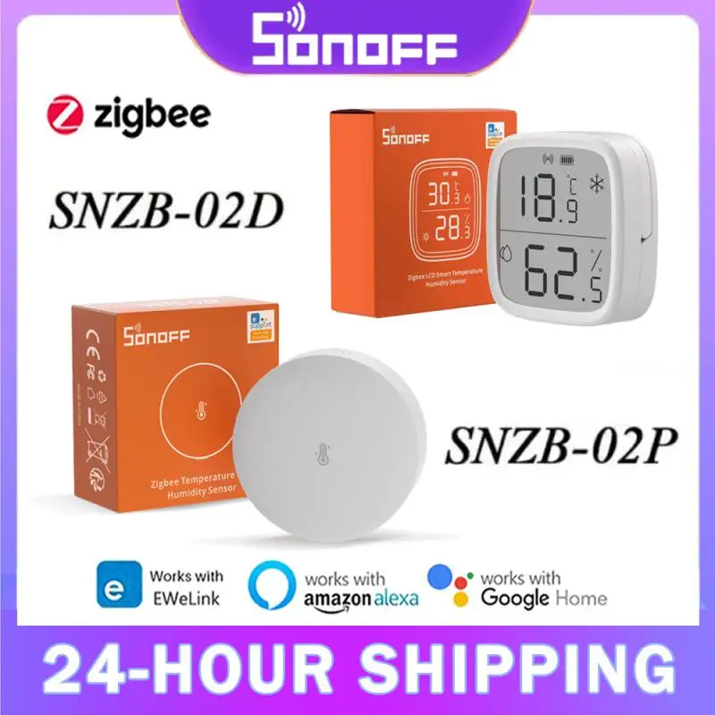 SONOFF SNZB-02P/02D Датчик температуры и влажности Монитор Zigbee Комплекты автоматизации