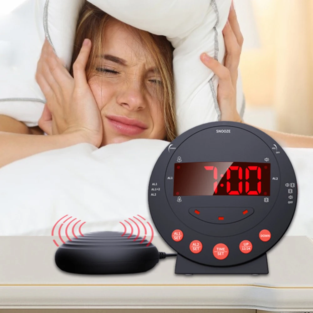 Stepless Volume Adjustment Electronic Alarm Clock Digital De