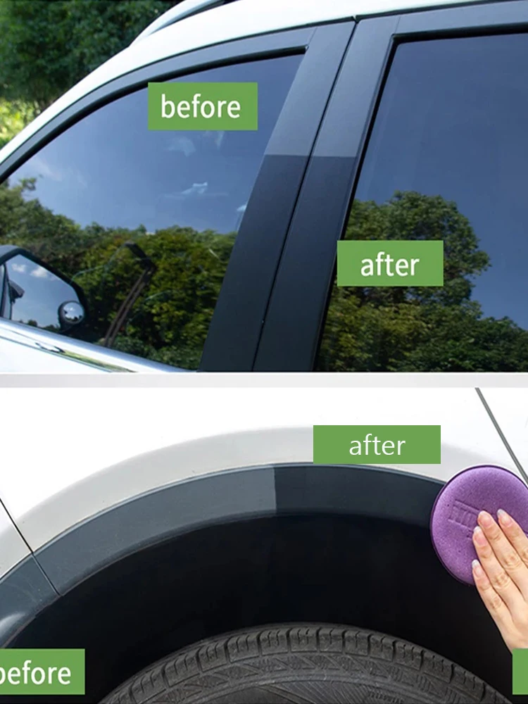 Auto Gloss Cleaning Polish Repair Coating Renovator Plastic Restorer PLASTIC LONGLASTING RESTORER For Car Detailing HGKJ