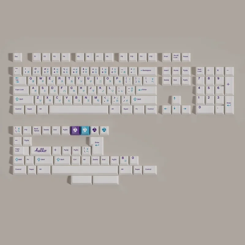 Колпачки для ключей GMK Red PBOW Honor 2048 Alice French AZERTY колпачки PBT Dye Subbed в виде вишни