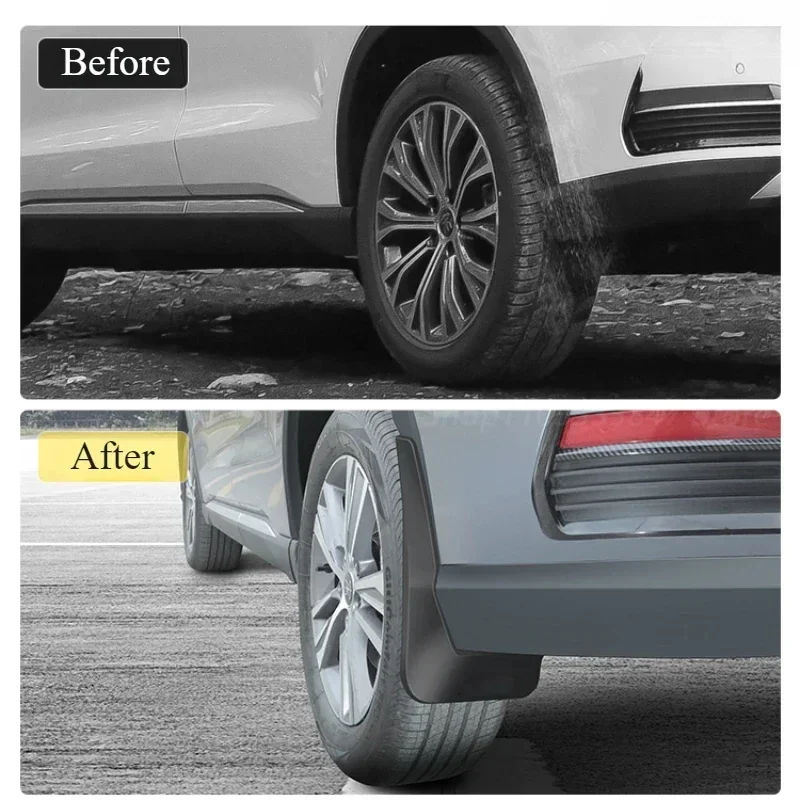 Для автомобильного брызговика BYD SONG PRO DMI 2020-2024 передняя и задняя подкладка колеса