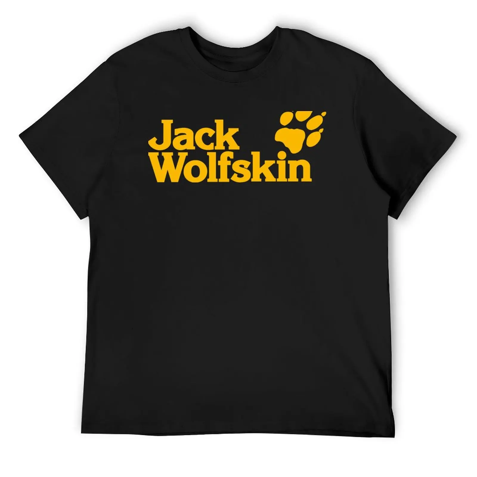 Желтая футболка с логотипом Jack Wolfskin роскошная одежда лабу эстетичная летний топ