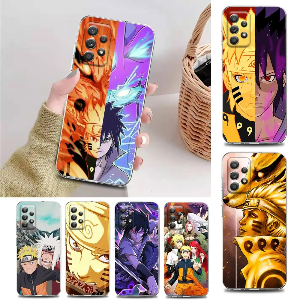 

Clear Case for Samsung Galaxy A01 A02 A11 A12 A21 S A31 A41 A32 A51 A71 A42 A52 A72 Soft Phone Cover Naruto Sasuke Uchiha Anime