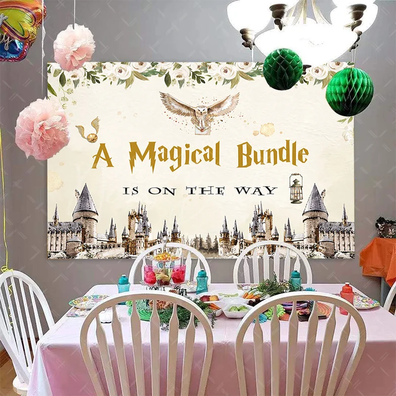 Волшебный пучок пол раскрываемый фон волшебный замок книга Сова акварель