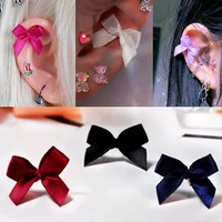 stainless steel barbell piercing ear stud bow knot ribbon earrings helix pierc tragus conch cartilage ear ring 16g jewelry 20g