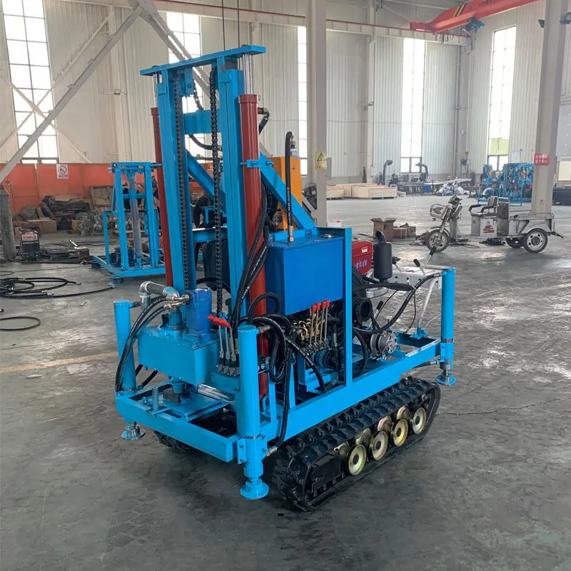 Наземная буровая установка для бурения скважин на гусеничном ходу портативная