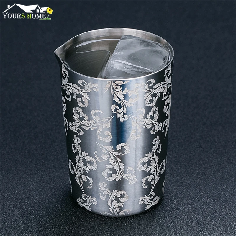 

500ml Stainless Steel Stirring Tin Mixing Glass Preferred by Pros and Amateurs Alike, Make Your Own Specialty Cocktails Barware