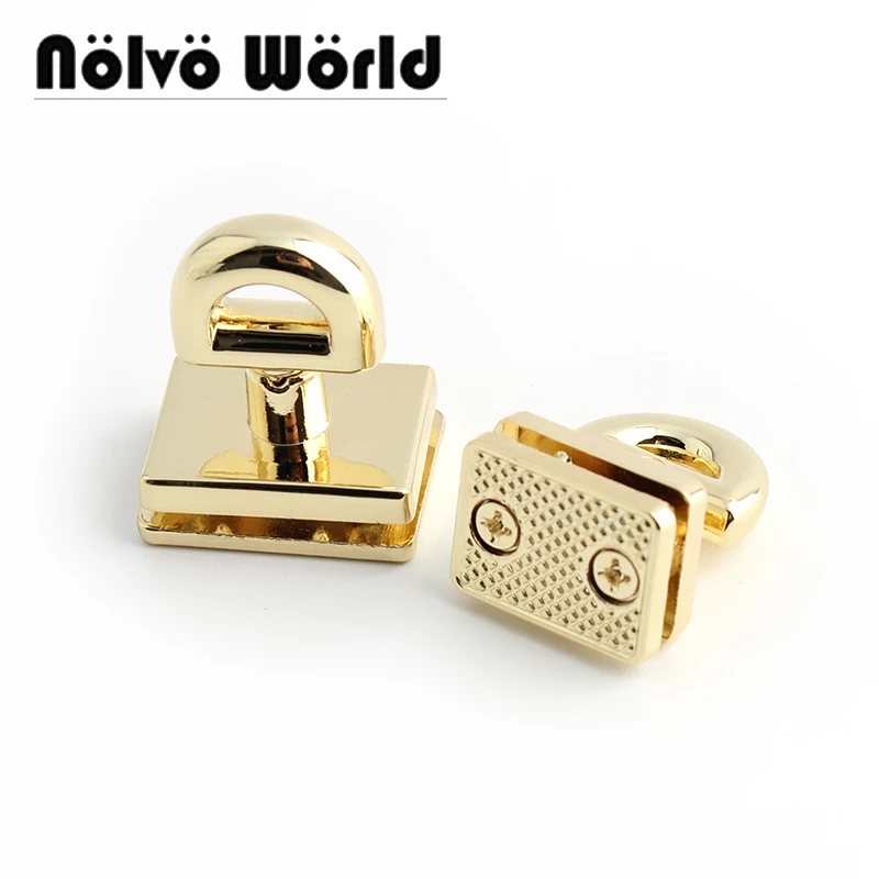 

5-10-30sets 2 Size Light Gold Beautifully Fashion Bag Buckle Lock Connecting Buckle Arch Bridge Perfect For Variety Bag