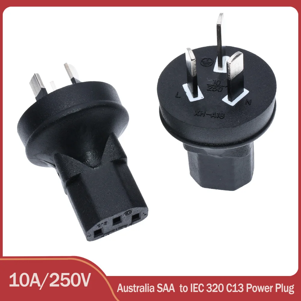 Австралийский силовой адаптер SAA, Новая Зеландия AU в IEC 320 C13, розетка переменного тока, австралийский 3-контактный разъем SAA в PDU/стандартный переходник