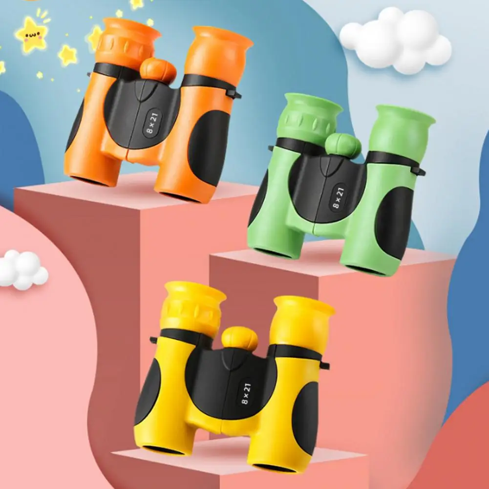 

Kids Telescope Binoculars Cognitive Ability Anti Slip Comfortable Grasp High-Resolution Small Telescope Toy for Educational
