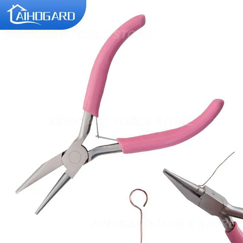 

125mm Diagonal Plier Jewelry Tool Pliers Wire Cutters DIY Accessories Hardware Tools Pink Vice Pink Head Pointed Nose Pliers