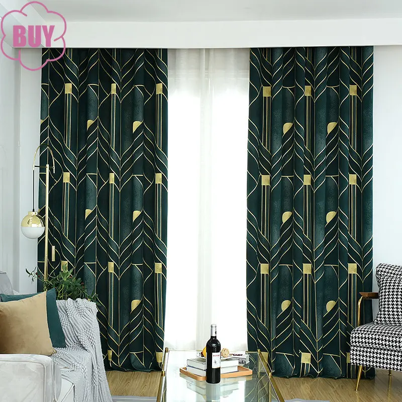 

2023 New Arrival Modern Curtains for Living dining Room Bedroom Simple Cotton Linen Light Luxury Jacquard Curtain Customization