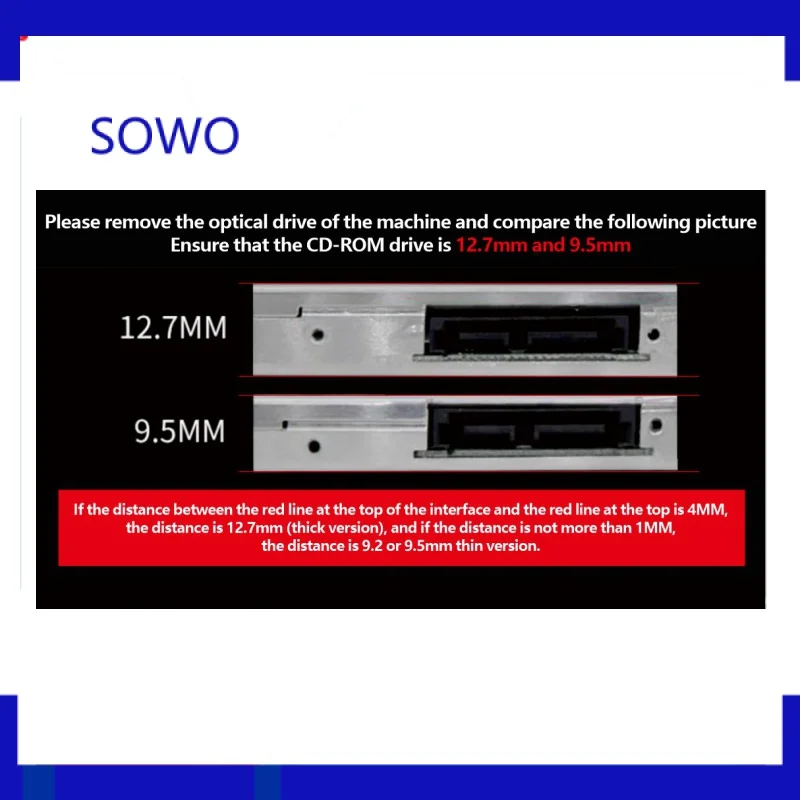 12 7 мм 5 5-дюймовый HDD Φ алюминиевая лампа для hp probook 6360b 6435b 6440b 6445b 6450b 6455b