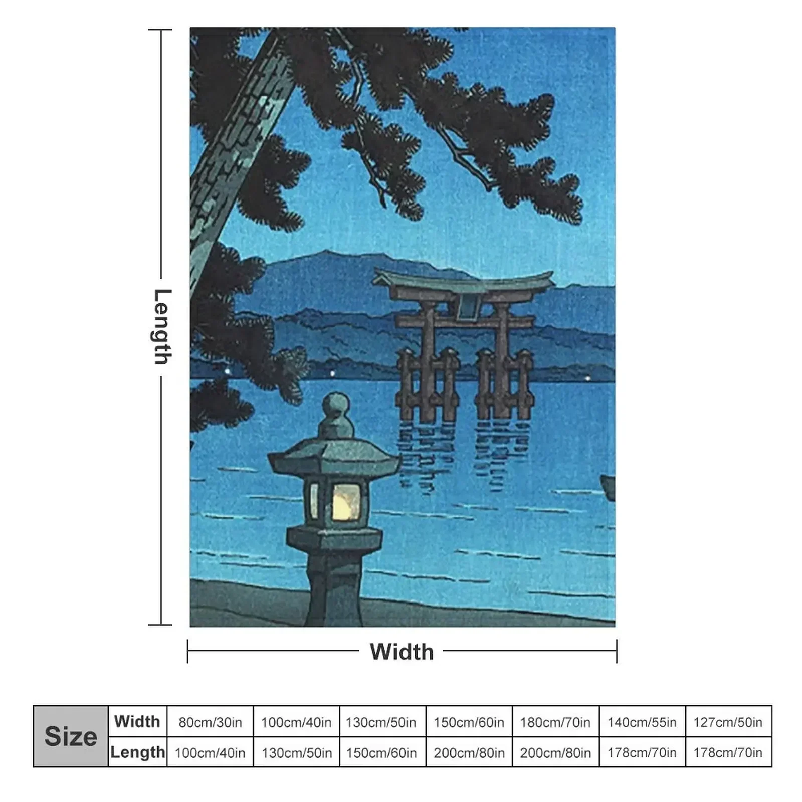 Moonlit Night — одеяло Hasui Kawase мягкие плюшевые клетчатые роскошные одеяла