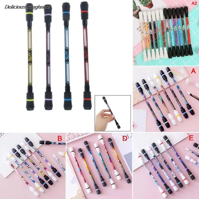 

1PC Spinning Pen Creative Random Flash Rotating Gaming Gel Pens Student Gift Toy Release Pressure Comfortable Penspinning Pen