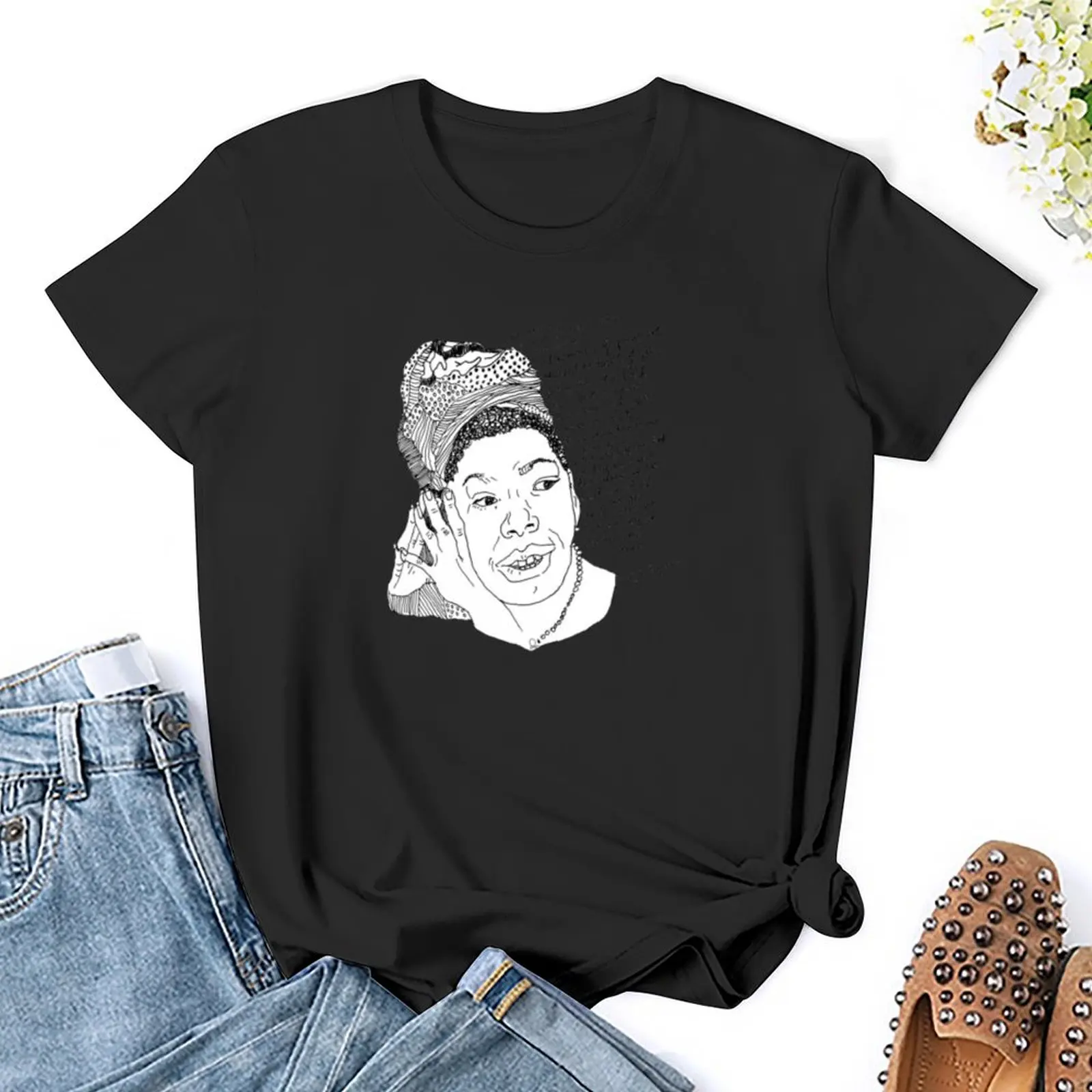 Майя Анжело футболка хлопок спортивная женская