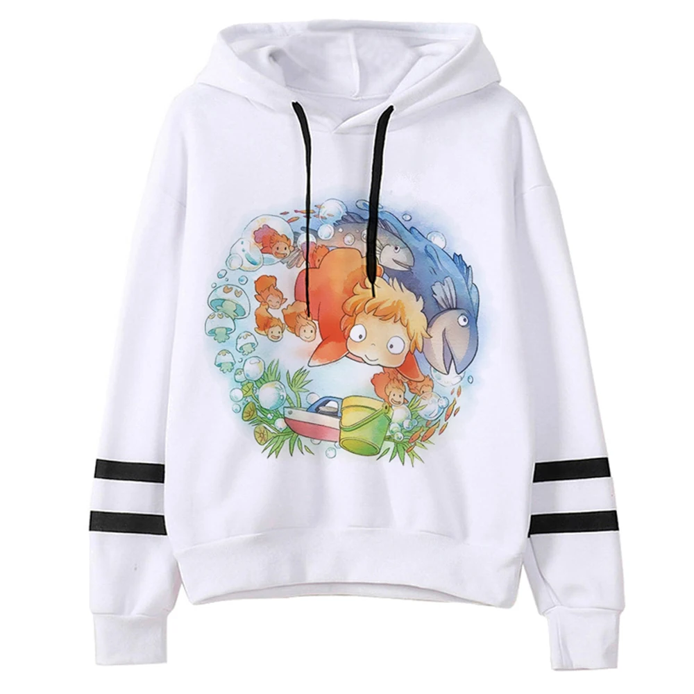 

Ponyo hoodies women funny Winter graphic gothic tracksuit female Kawaii Pullover