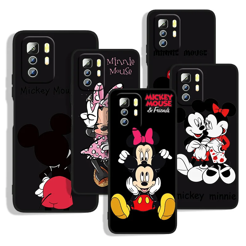 

Mickey Minnie Mouse Phone Case For Xiaomi Redmi Note 11E 11T 11S 10T 10S 9S 9T 8T 7 Pro Plus Lite Max Black Cover