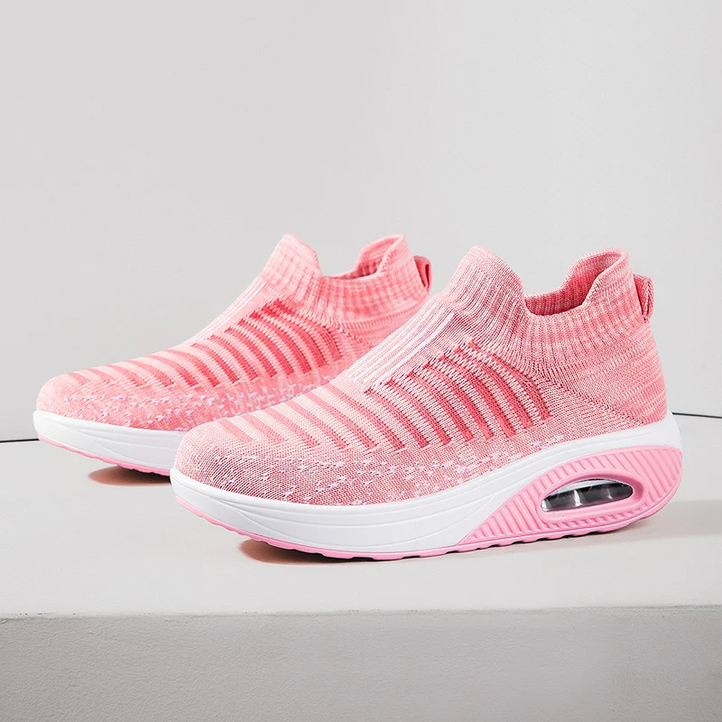 

Woman Designer Shoes Women's Sneakers Fashion New LightBreathable Women's Wedge-heeled Women's Platform Shoes Zapatos De Mujer