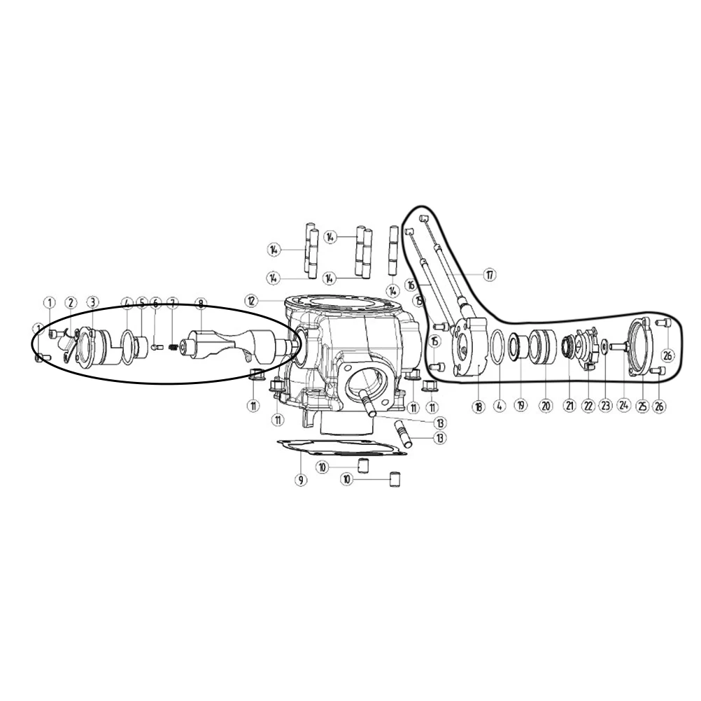 Фото Для YAMAHA DT230 LONCIN MT250 часть регулирующего клапана мотоцикла, крышка переключателя, уплотнительная втулка выхлопного кабеля GPX TSE250R HENGJIAN №3