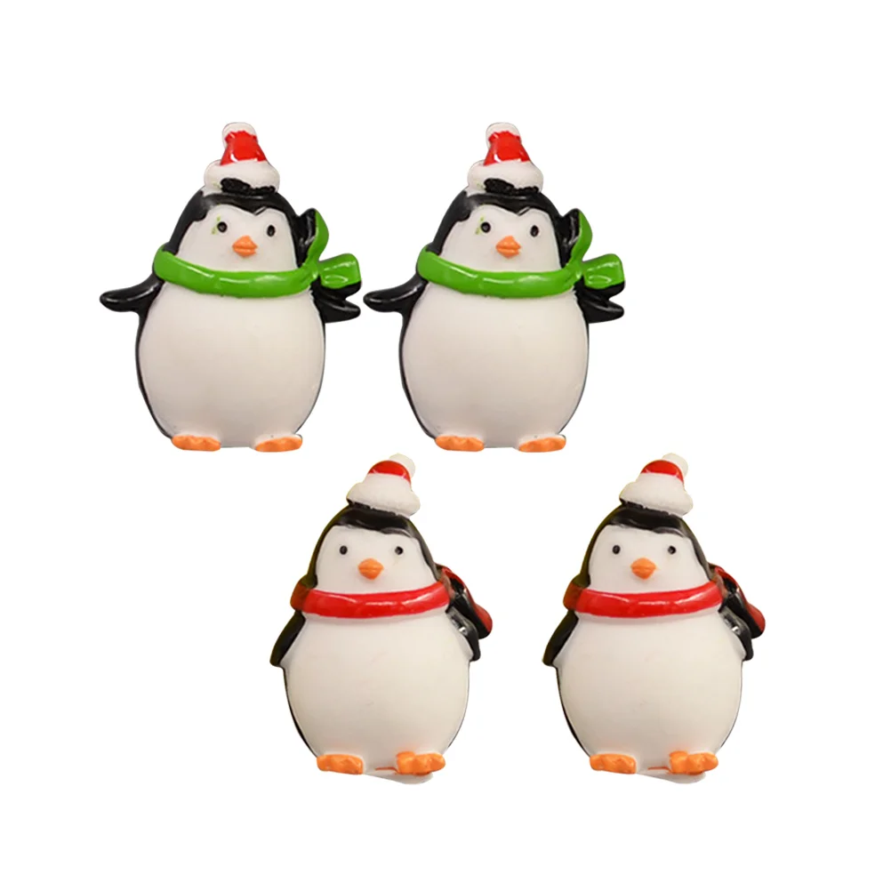 

4pcs Fridge Magnets Shape Christmas Cartoon Reusable Fridge Magnets for Hotel Office
