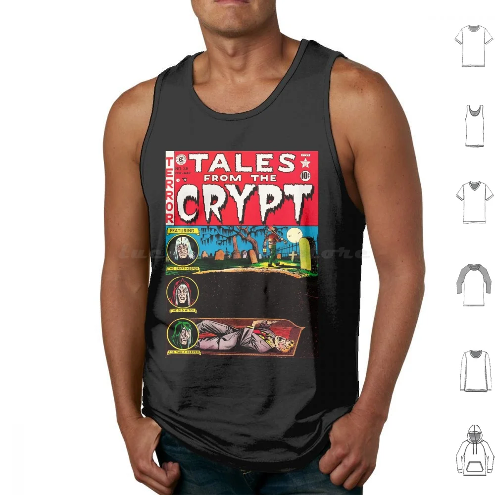 

Tales From The Crypt Tank Tops Print Cotton Horror Tales Horror Movies Comics Comic Book 80s Crypt Ghoul Ghost