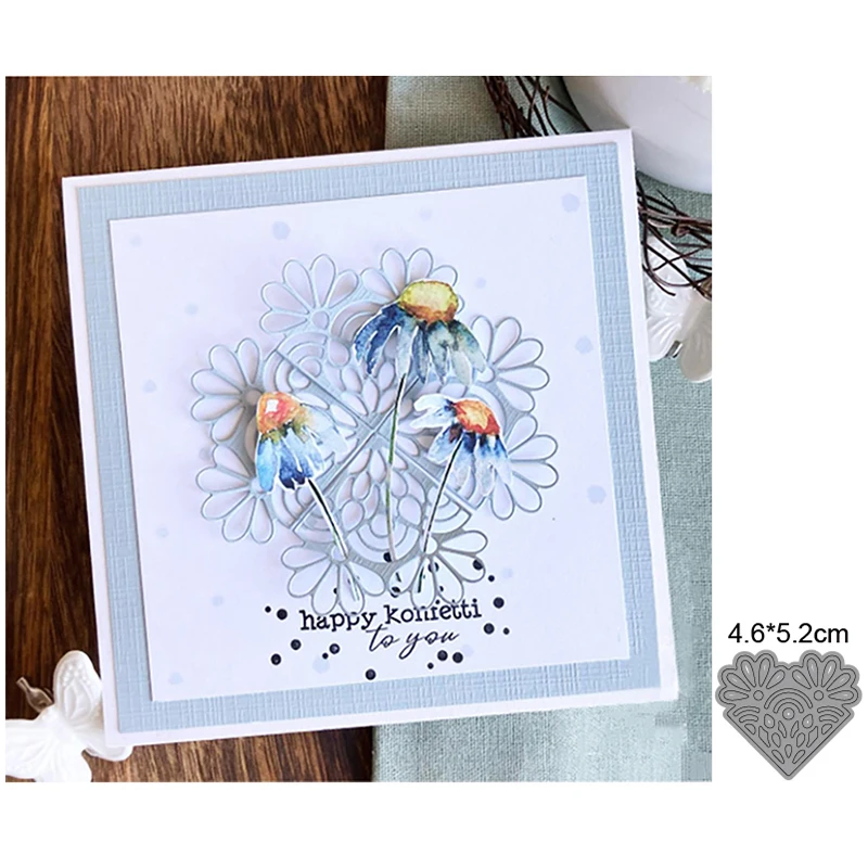 

Love flower carbon steel DIY metal cutting knife die scrapbook paper decoration process embossing knife die manual DIY