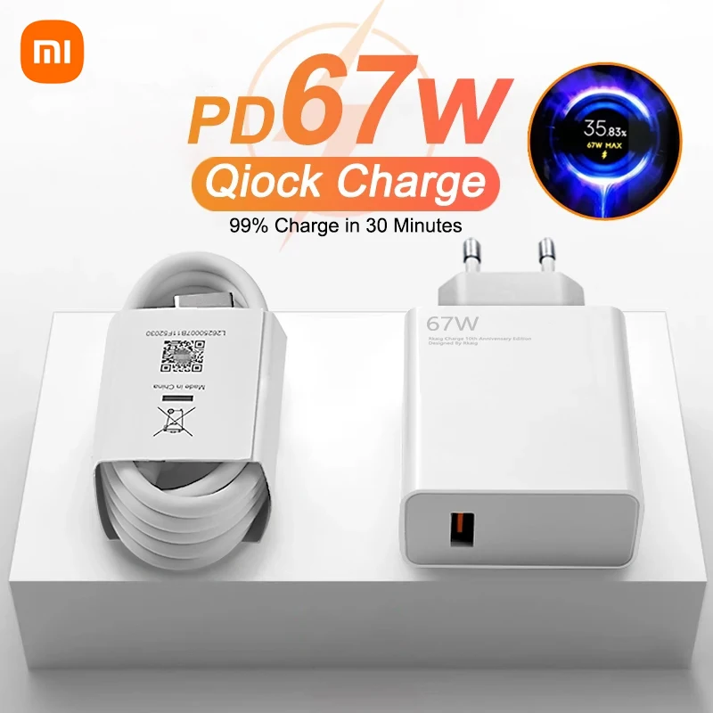 Oirginal 67 Вт USB зарядное устройство Быстрая зарядка QC 5 0 Универсальный адаптер