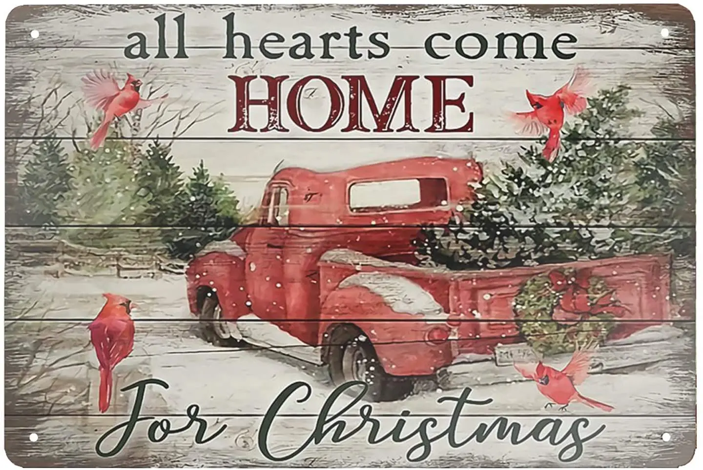 

Винтажный алюминиевый знак «Все сердца»