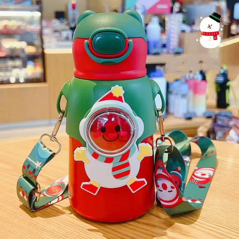 Cartoon Children's Cup Travel Mug Stainless Steel Children's Water Bottle Stanley Thermo Bottle Cute Portable Student Kettle