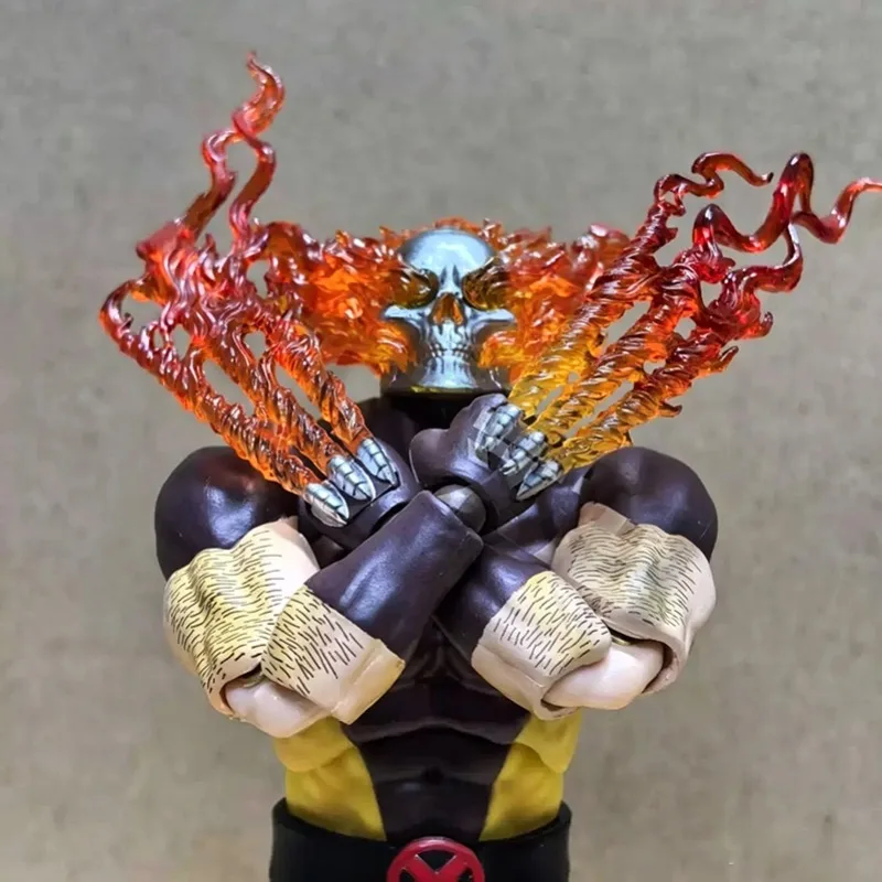 Фото Коллекционная фигурка X-Men Wolverine Hellverine от Ct Toys Mafex 096, полностью подвижная, из ПВХ, модель для подарка и демонстрации на столе №3